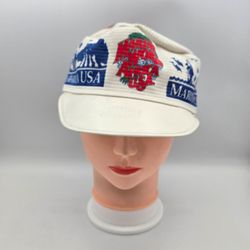 Vintage Marine World Africa USA Painter's Cap. 3