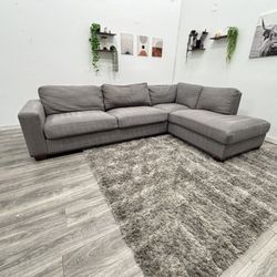 Gray Sectional Couch - Free Delivery 