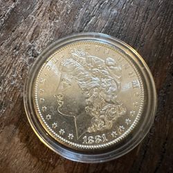 1881 S Morgan Silver Dollar 
