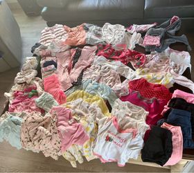 Girls Clothing Bundle 6–12 Months – 50+ Pieces
