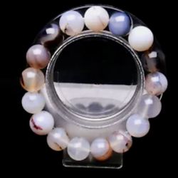 12.2mm 100% Natural Ocean Jasper Agate Round Beads Bracelet AAAA