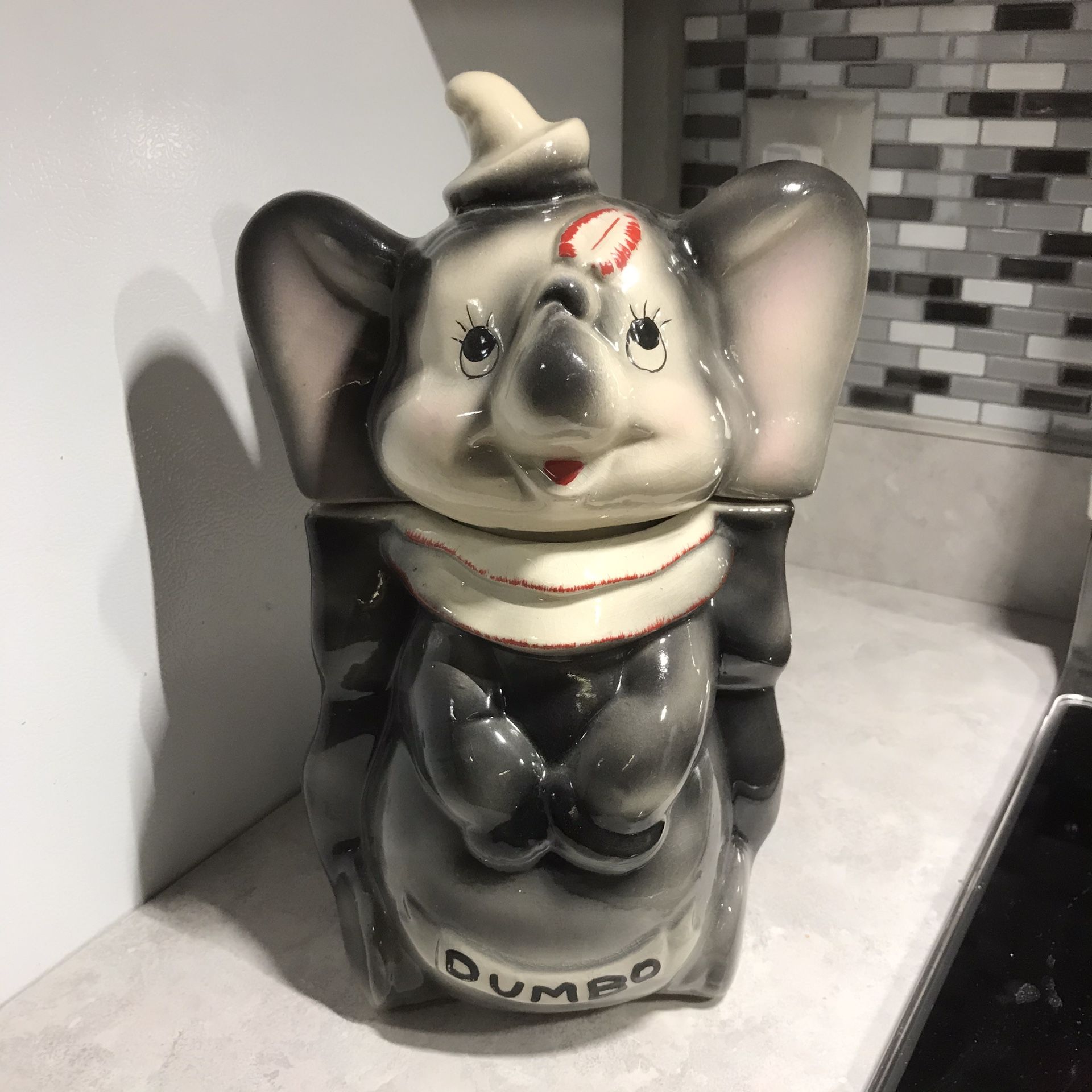 Vintage Disney Dumbo turnabout Cookie Jar