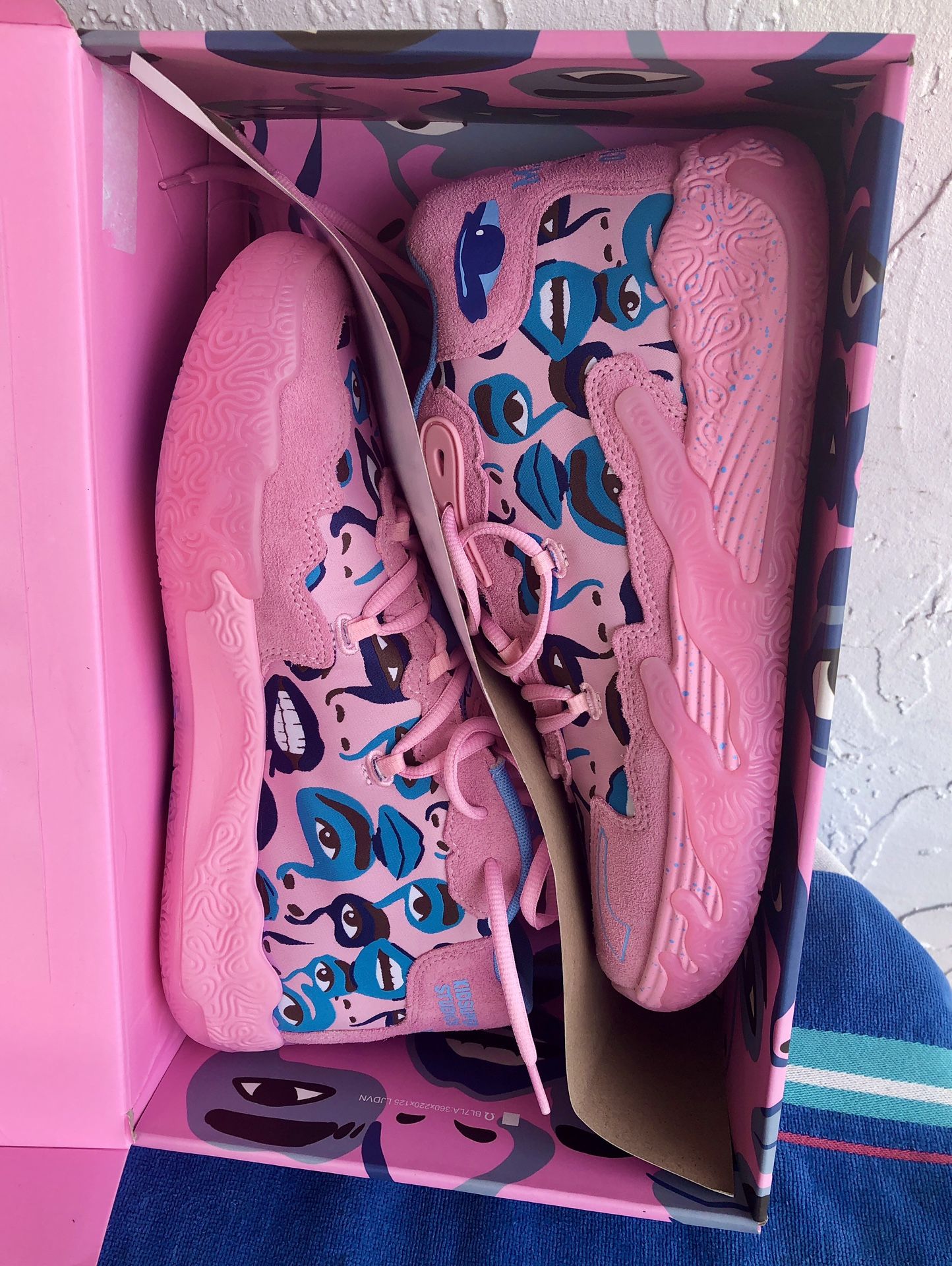 Size 10.5 M • PUMA Mens Mb.03 Super Basketball Sneakers Shoes - Pink