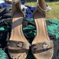 Snake Print Heels
