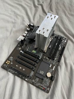 Cpu motherboard 32gb ram cooler combo