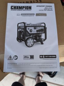 Champion 8000 w generator