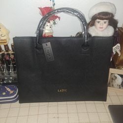 La/Tc Vegan Leather Tote Bag