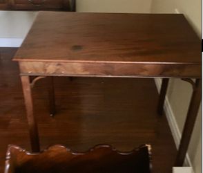 Rolling Mahogany Table