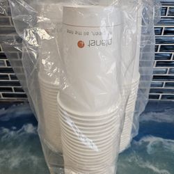 125 Planet Plus 32oz Hot & Cold Food/Drink Container PLA Lined Paper