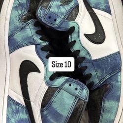 Jordan 1 High Tie dye Size 11.5W / 10M 