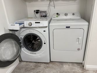 Samsung Front-Load Washer and Maytag Dryer Set