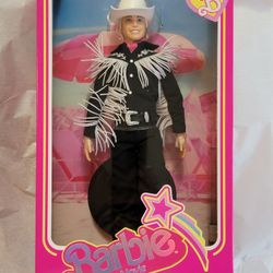 Ken Doll in Black and White Western Outfit Barbie The Movie