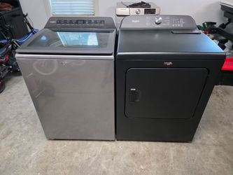 Whirlpool Top-Load Washer and electric dryer set