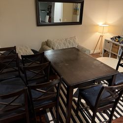 8 Seat High Top Dinner Table