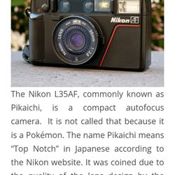 Nikon l35AF Pikaichi 35mm 