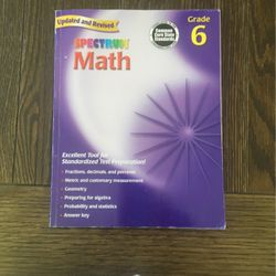  Spectrum 6th Grade Math Workbook