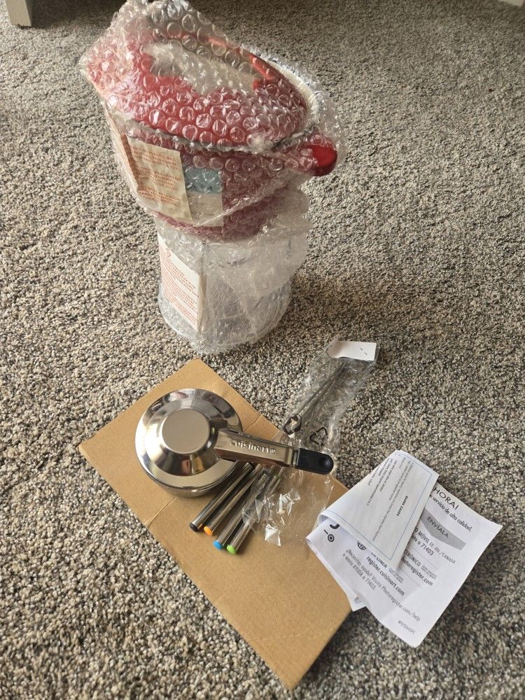 Cuisinart 13-Piece Cast Iron Fondue Set, Red