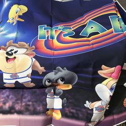 Space Jam Looney Tunes It’s A Boy Baby shower Backdrop 