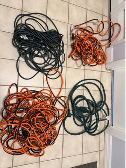 Electric cords outdoor.