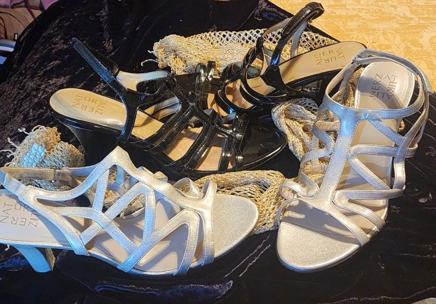 Strappy Sandals Naturalizer Heels Size 11