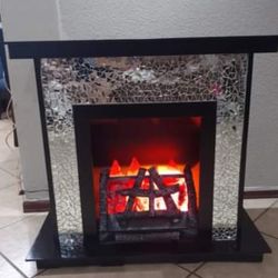 Chimenea Con Luz.  Color Blanca Gris Bajito Y Café Obscuro. 250 Cada Una