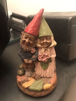 Gnome Couple Wedding Miniature Statue