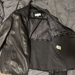 Leather Jacket - Calvin Klein - XL