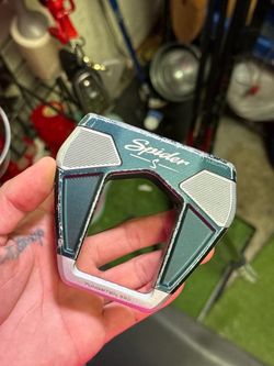 Used TaylorMade Spider S Platinum Pure Roll Offset 55G Right Hand Mallet Putter