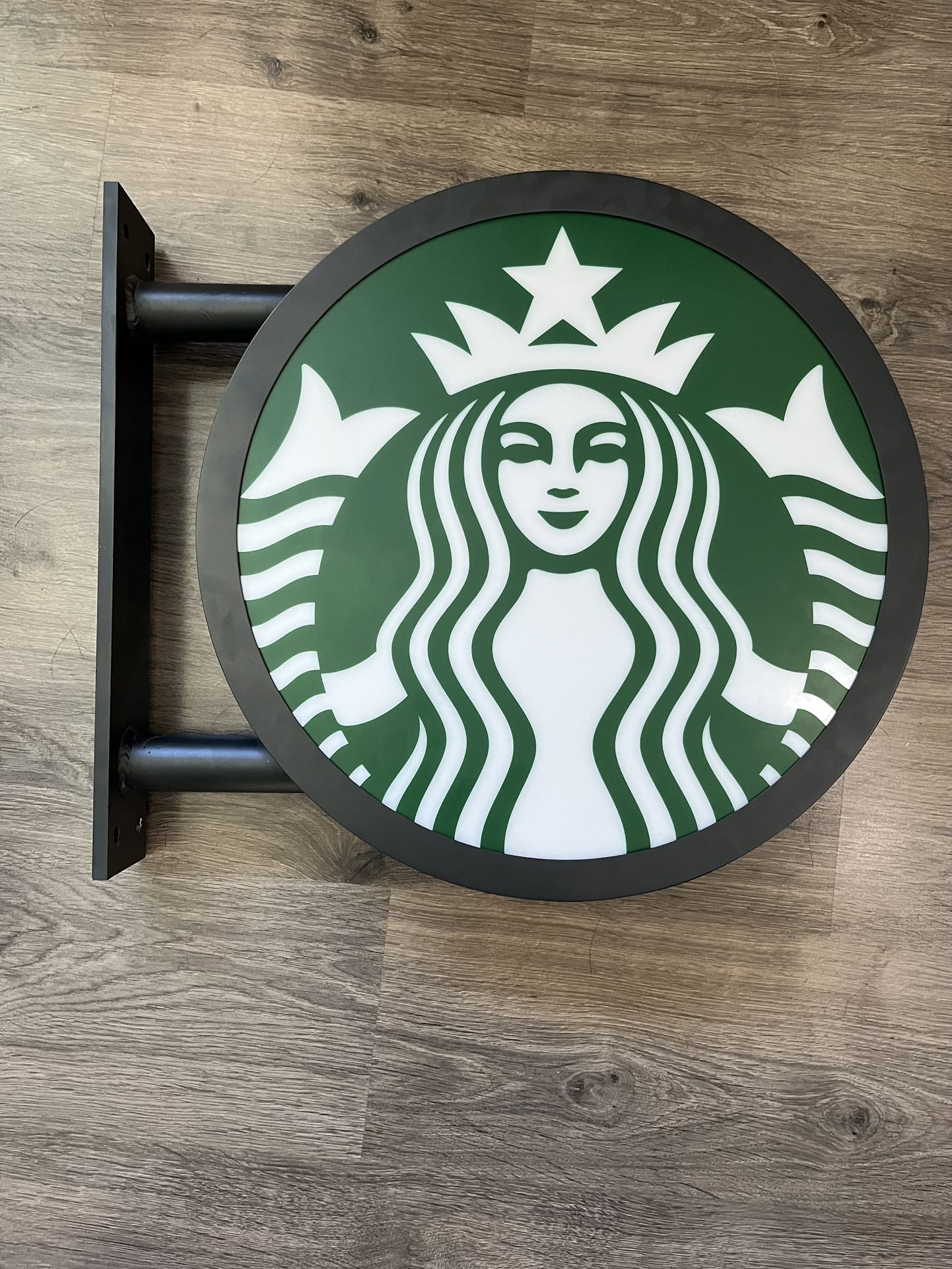 Starbucks 18” Lighted Sign With Mounting Bracket