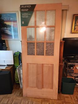 Jeld  Wen 9-Lite Glass and Wood Door