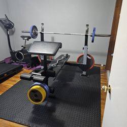 Home Gym Work Out Bench Treadmill