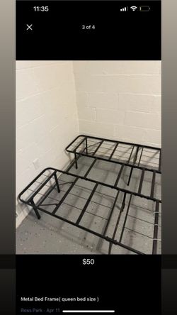 Metal Bed Frame (queen Bed Size)