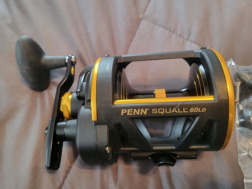 Penn Squall SQL60LD Lever Drag Reel & Offshore Angler Stand-up Rod