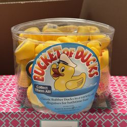 Bucket O’ Ducks Rubber Duck Collection 36 Pieces Bath Toy Set NEW