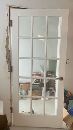 🚪 36” x 80” Interior French Door with handle and hinges – $75
