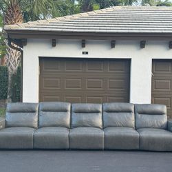 Couch/Sofa - Electric Recliners - Gray - 3 pieces - Delivery Available 🚛