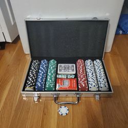 Poker Chips Set With Cards