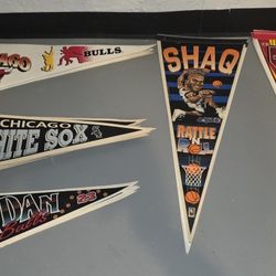 Vintage Team Pennants 