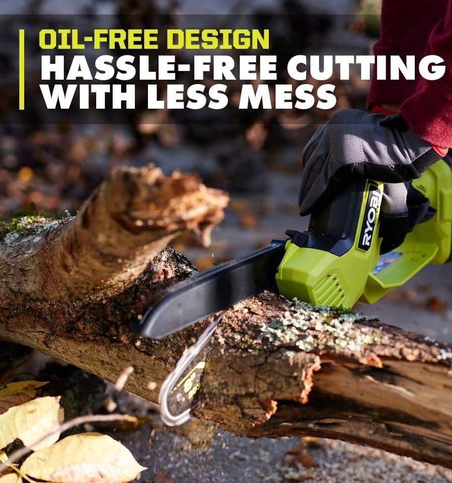 NEW RYOBI PSBCW01B 18V ONE+ HP BRUSHLESS 8 INCH COMPACT PRUNING MINI CHAINSAW TOOL ONLY
