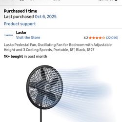 Fan Never Used 