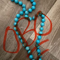 Large Turquoise Necklace  Real 