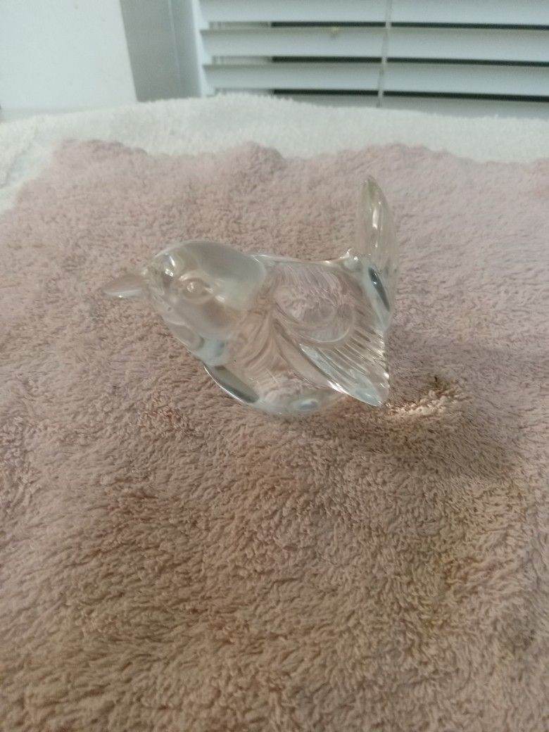 Steuben Signed Glass Bird