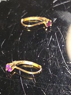 14k gold lever back earings