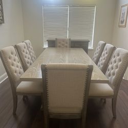 Dining Table 8 Chairs And Buffet Table