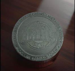 Vintage Casino $1 Gaming Token Bill’s Casino Lake Tahoe NV Used