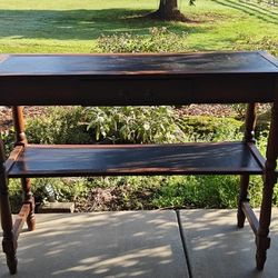 Vintage Sofa Table With Drawer