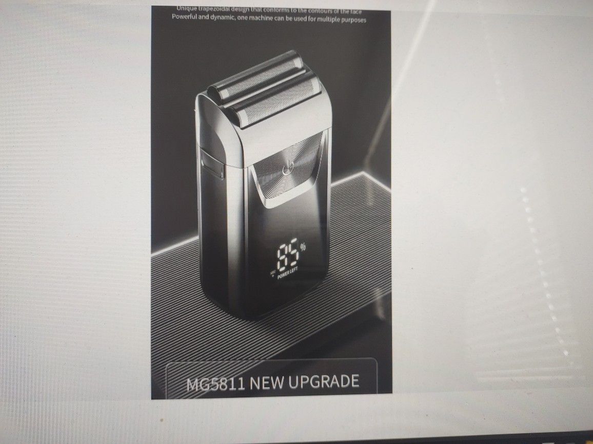 2-In-1 Twin Blade Reciprocating Electric Beard Shaver Portable Razor