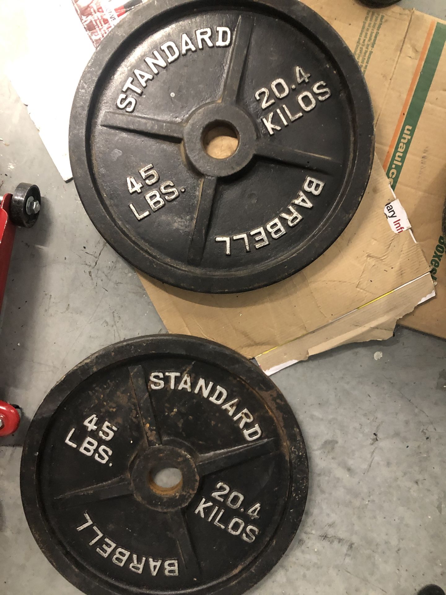 Assorted Olympic weights