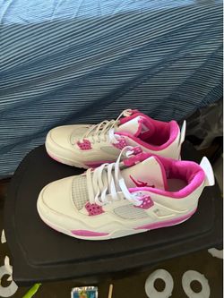 Air Jordan 4 White Pink Sneakers