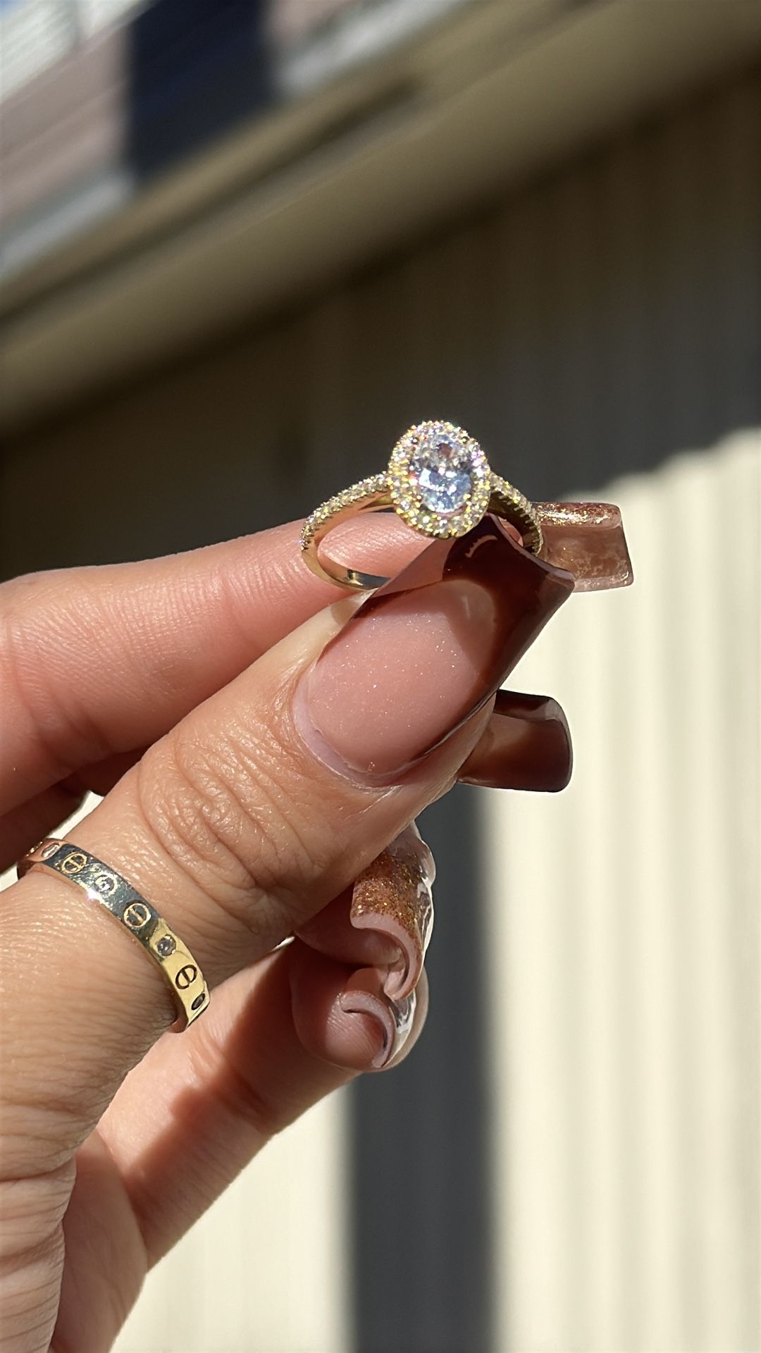 14k Gold Promise Engagement Ring For Women